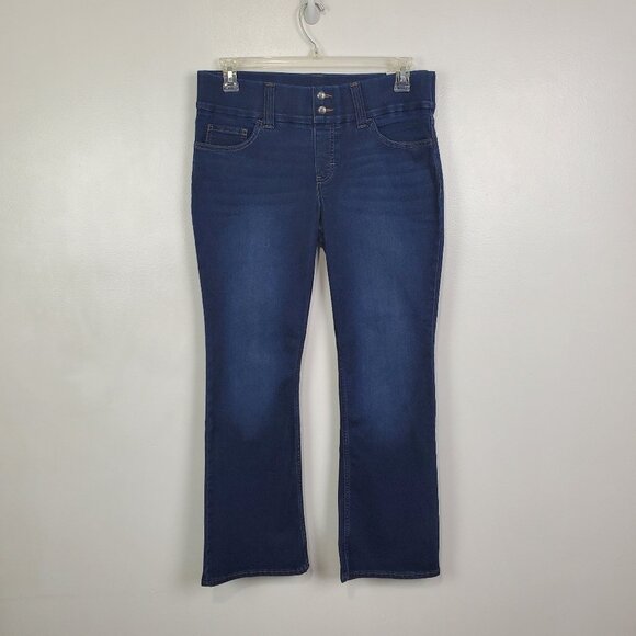 Lee Riders Indigo Blue Pull-On Stretchy Boot Cut Jeans NEW NWT Size 12P - Picture 13 of 13